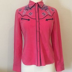 Randolph Duke Western Embroidered Blouse